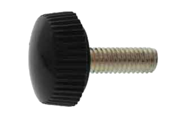 鉄 黒ユリヤ化粧ねじ(NO.2) 丸型 ねじ部鉄(大丸鋲螺)